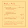 probiotic ingredient label